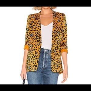 House of Harlow 1960 Talia Jacket Copper Leopard